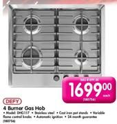 Defy 4 Burner Gas Hob-(DHG117)Each 
