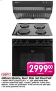 Defy 600mm Slimline,Oven Hob and Hood Set(DBO371/DHD332/271)-Each