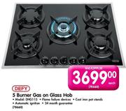 Defy 5 Burner Gas on Glass Hob(DHG115)-Each