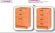 Classique 4 Drawer Desk High Pedestal