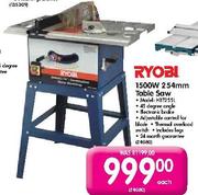 Ryobi 1500W 254mm Table Saw Each