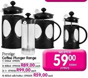 Prestige Coffee Plunger Range-800ml Each