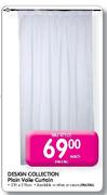 Design Collection Plain Voile Curtain-Each