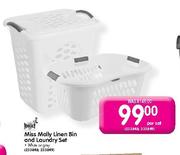 Miss Molly Linen Bin And Laundry Set-Per Set