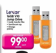 Lexar 16GB V10 Jump Drive - Each