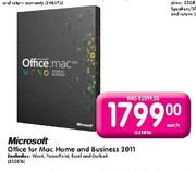 Microsoft Office for Mac Home and Business 2011