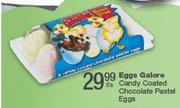 Eggs Galore Candy Coated Chocolate Pastel Eggs-8's
