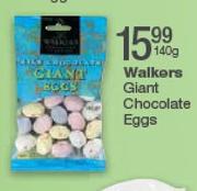 Walkers Giant Chocolate Eggs-140g