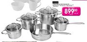 Home 9 Piece Stainless Steel Cookware Set-Per Set