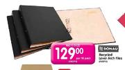 Donau Recycled Lever Arch Files-Per 10 Pack