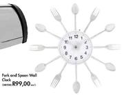 Fork & Spoon Wall Clock-Each