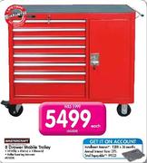 Mastercraft 8 Drawer Mobile Trolley-Each