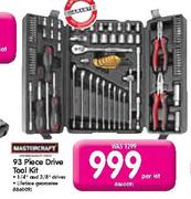Mastercraft 93 Piece Drive Tool Kit-Per Kit