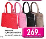 Kingsons 15.4" Lady Laptop Bag-Each