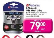 Verbatim 8GB Audio USB Flash Drive-Each