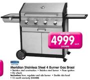 Cadac Meridian Stainless Steel 4 Burner Gas Braai Each
