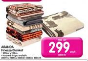Aranda Finesse Blanket-200cm X 230cm Each