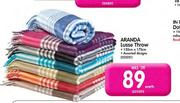 Aranda Lusso Throw-130cm X 170cm Each