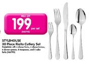 Stylehouse 30-Piece Rialto Cutlery Set