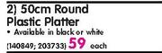 Aro 50cm Round Plastic Platter Each