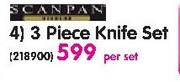 Scanpan 3 Piece Knife Set-Per Set