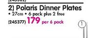 Conbinental China Polaris Dinner Plates-27cm 6 Pack Plus 2 Free