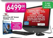 Packard Bell All-in-One 20" Screen Desktop 