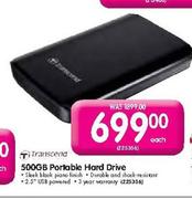 Transcend 500GB Portable Hard Drive