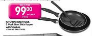 Kitchen Essentials 2 Pack Non Stick Frypan with Spatula-20cm and 24cm per pack
