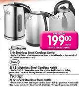Prestige Brushed Stainless Steel Kettle (PRSK-1700)
