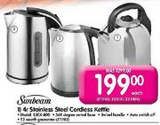 Sunbeam Stainless Steel Cordless Kettle-4 Ltr (SSCK-400)