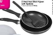 Kitchen Essentials 2 Pack Non Stick Frypen with Spatula