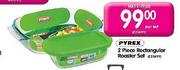Pyrex 2 Piece Rectangualr Roaster Set-Per Set