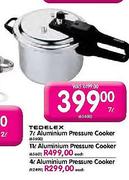 Tedelex Aluminium Pressure Cooker 4L-Each