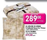 In House In Home Fur Scatter 45 x 45cm-Each 