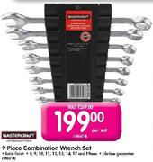 Mastercraft 9 Piece Combination Wrench Set-Per Set