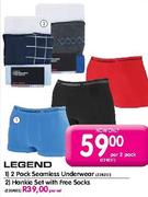 Legend Hankie Set With Free Socks