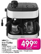Salton 3-In-1 Coffee Maker-1.25l