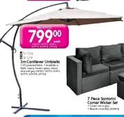 Terrace Leisure 3m Cantilever Umbrella