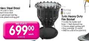 Terrace Leisure Turin Heavy Duty Fire Basket
