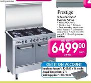 Prestige 5 Burner Gas/Electric Stove-Each