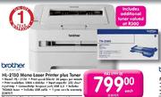 Brother HL-2130 Mono Laser Printer plus Toner(HL-2130)