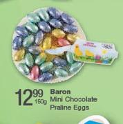 Baron Mini Chocolate Praline Eggs-150g