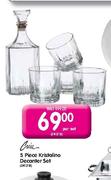 Crisa 5 Piece Kristalino Decanter Set-Each