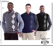 Argyle Slipover Knitwear-Each