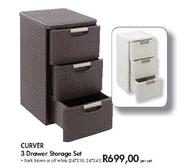 Curver 3 Drawer Storage Set