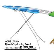 Home Living Mesh Top Ironing Board-33 x 110cm Each