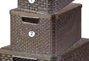 Curver Storage Box With Lid Medium-39 x 29 x 17cm Each