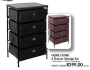 Home Living 4 Drawer Storage Set