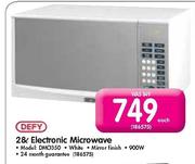 Defy 28L Electronic Microwave-Each